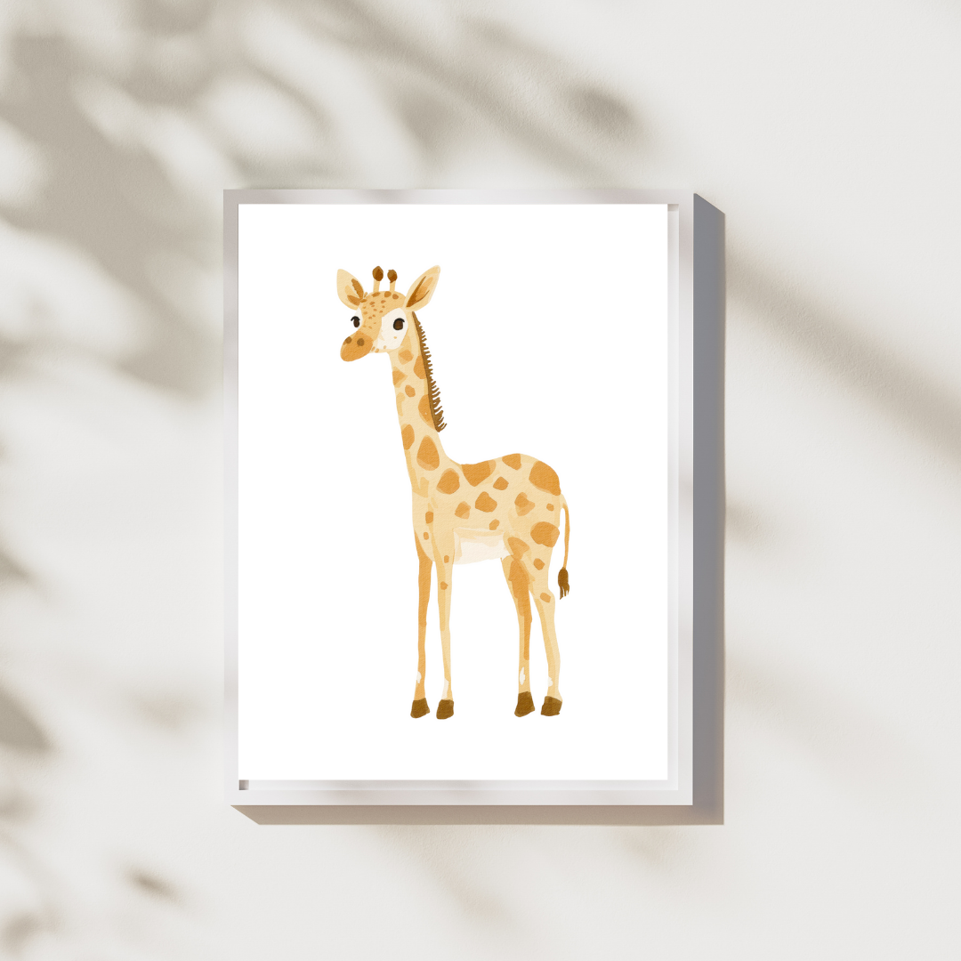 Giraffe 4 - Safari Poster Collectie