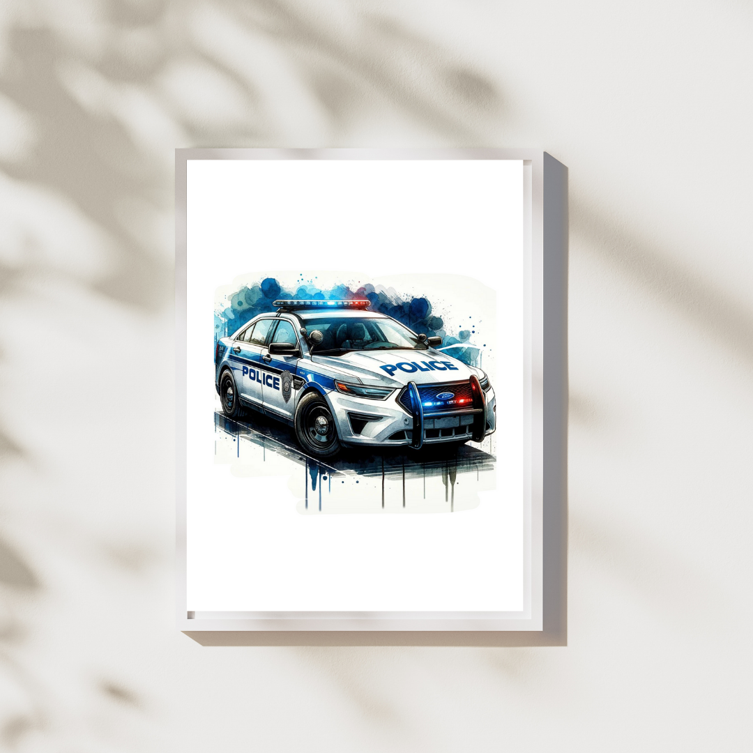 Politie - Kinderkamer Posters Drieluik
