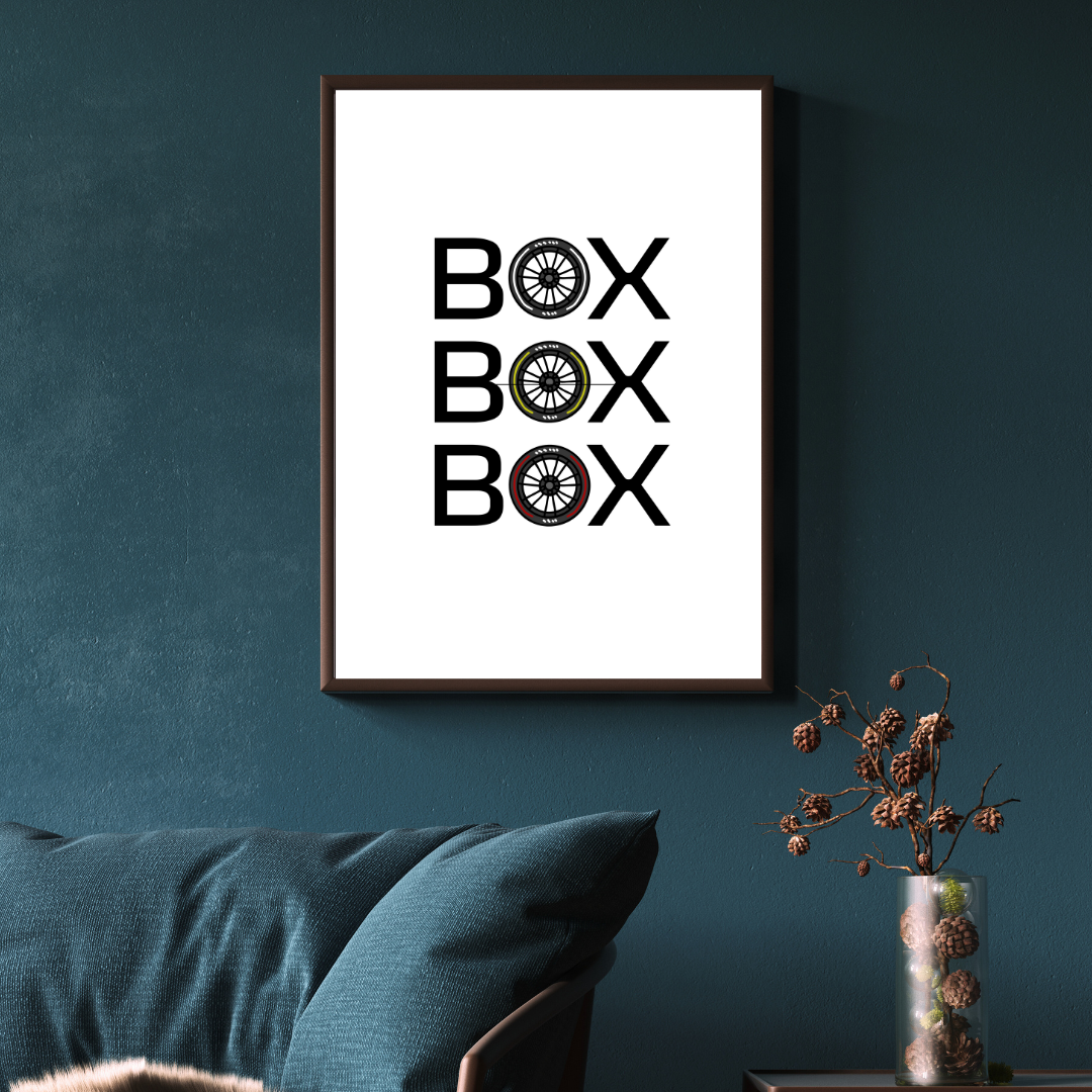 BOX BOX BOX - Racing Poster