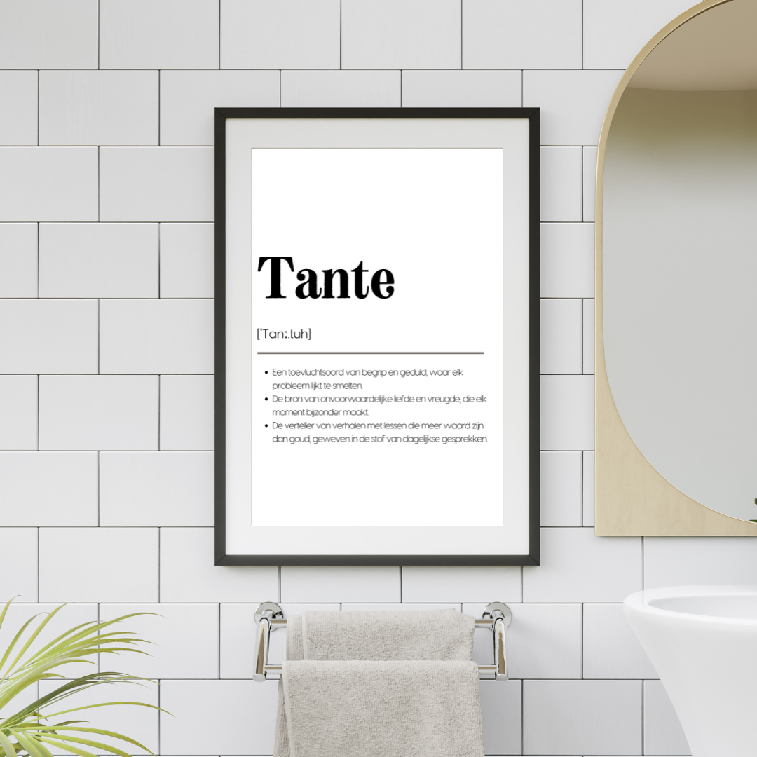 Tante - Unieke Familieposters