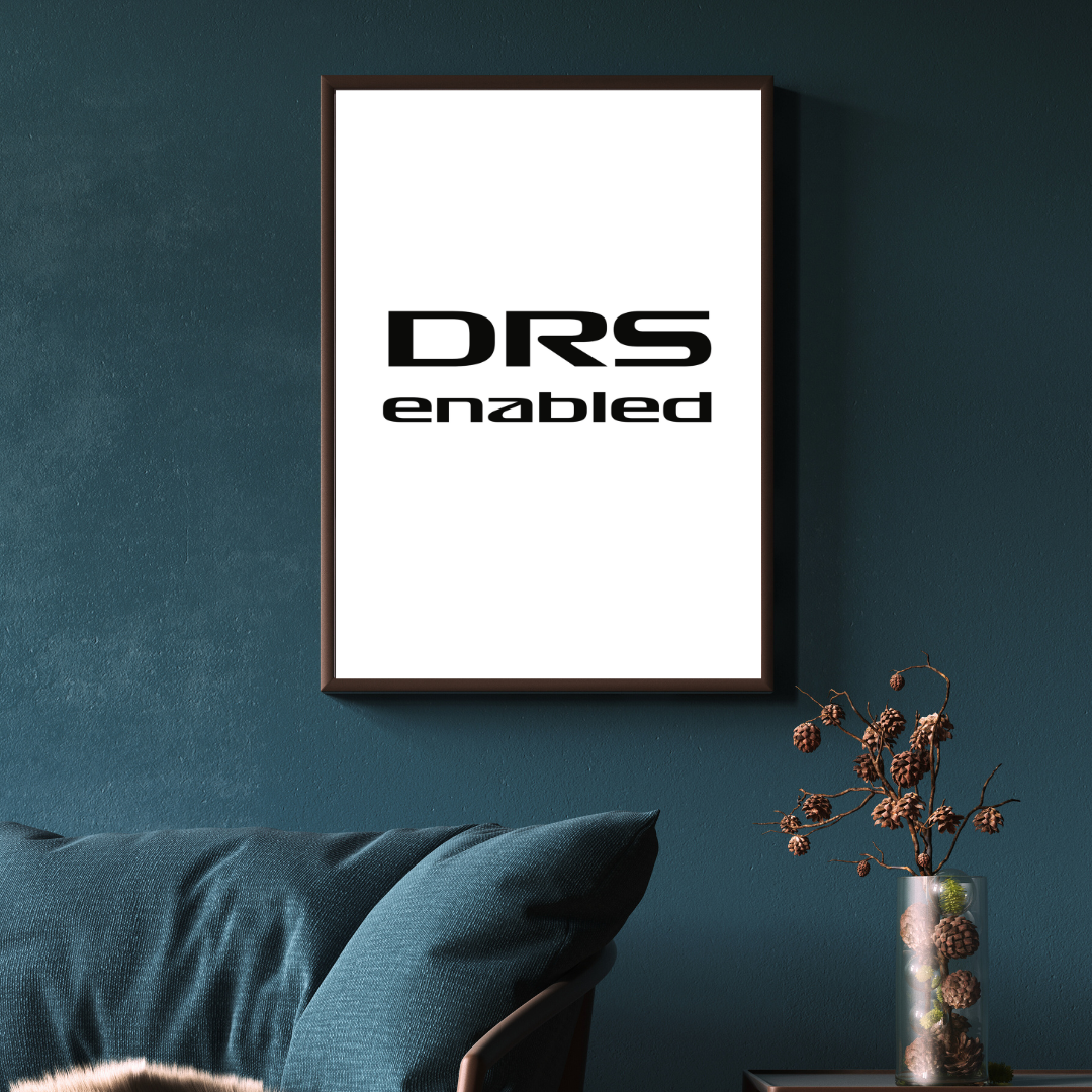 DRS Enabled - Racing Poster