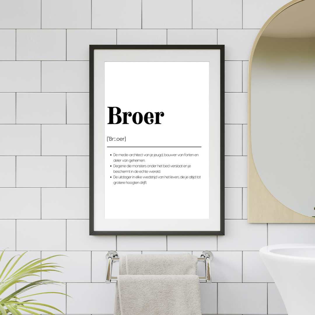 Broer - Unieke Familieposters
