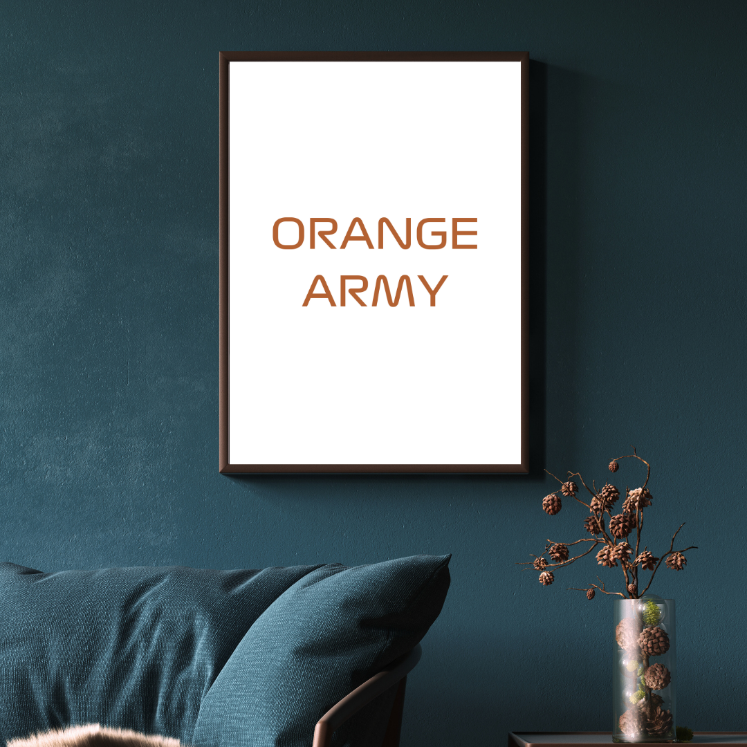 Orange Army - Racing Poster