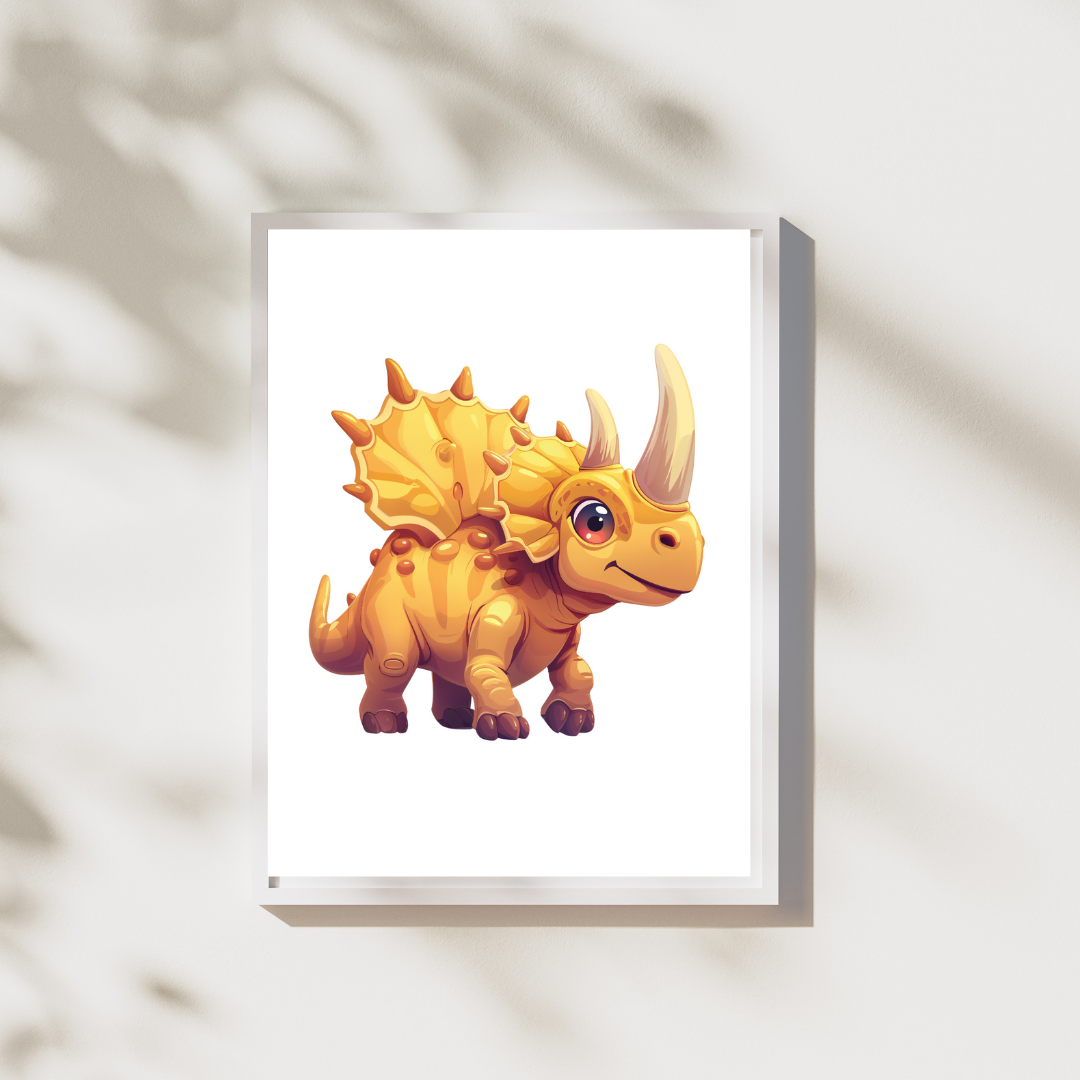 Dinosaurus 9 - Vriendelijke Dinosaurus Poster Collectie