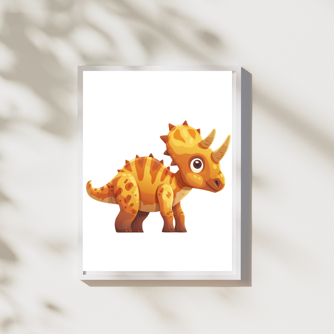 Dinosaurus 10 - Vriendelijke Dinosaurus Poster Collectie