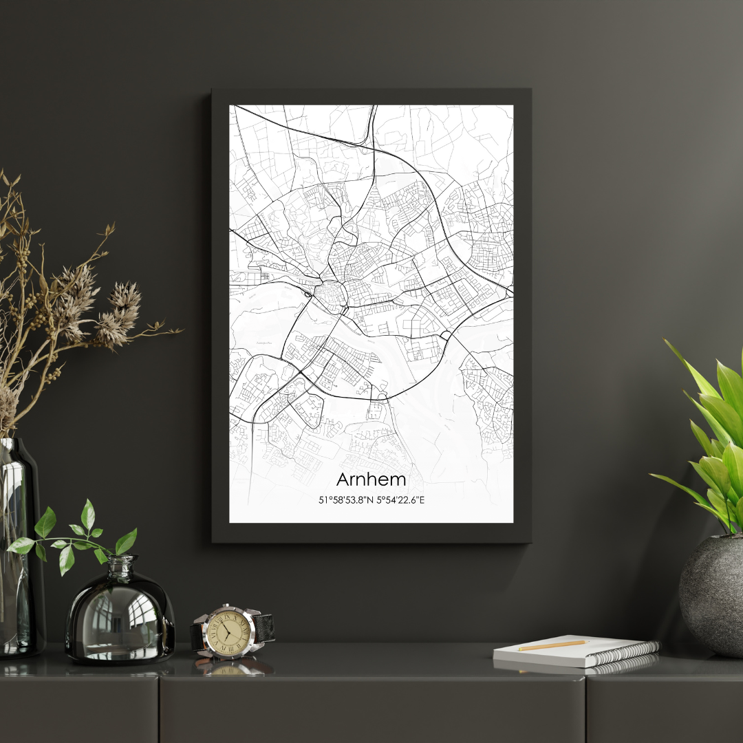 Arnhem - Moderne Stadskaart Poster