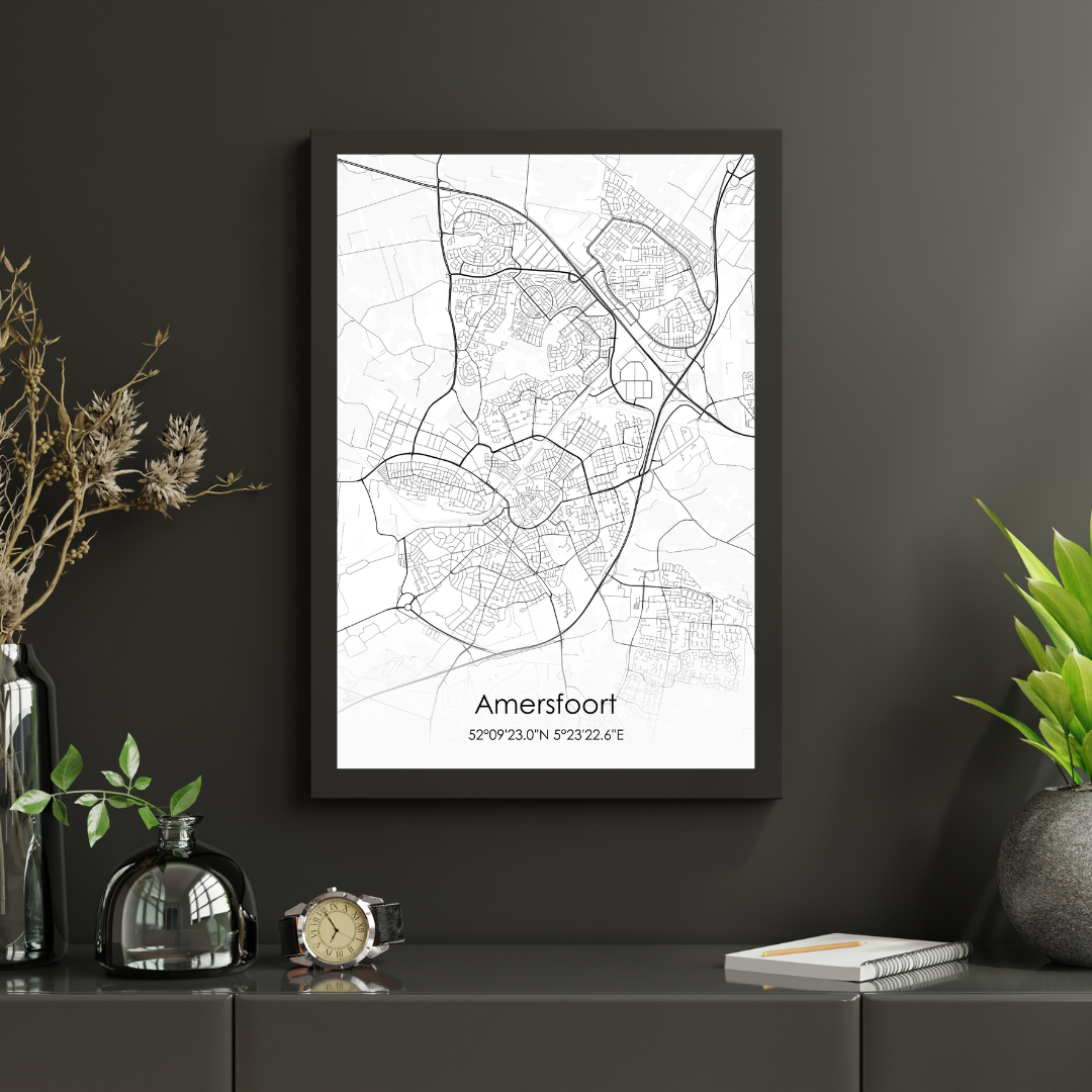 Amersfoort - Moderne Stadskaart Poster