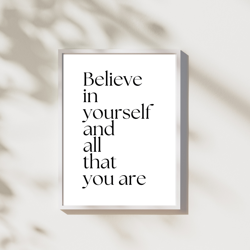 Believe in yourself - Leuk voor in huis collectie
