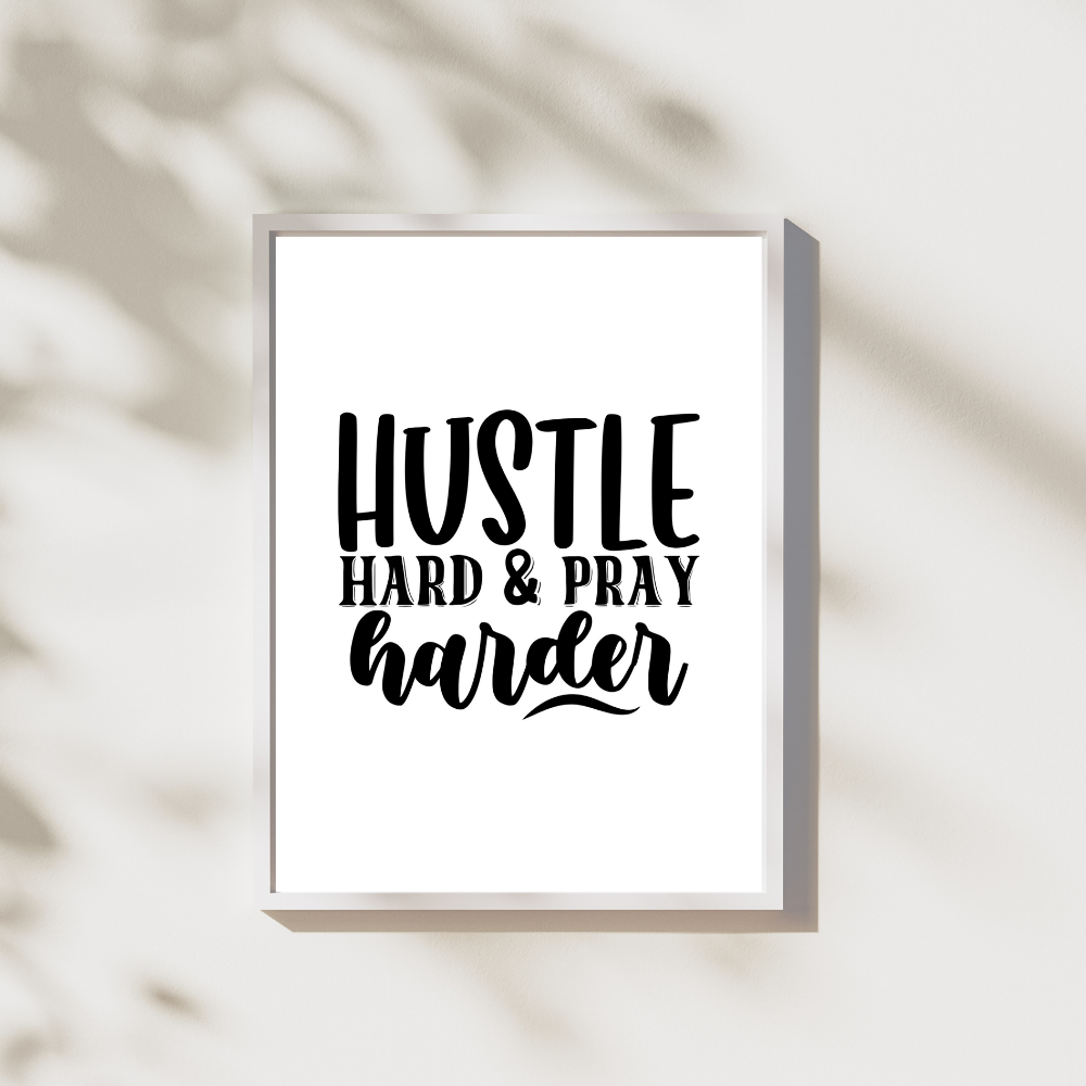 Hustle hard play harder - Leuk voor in huis collectie