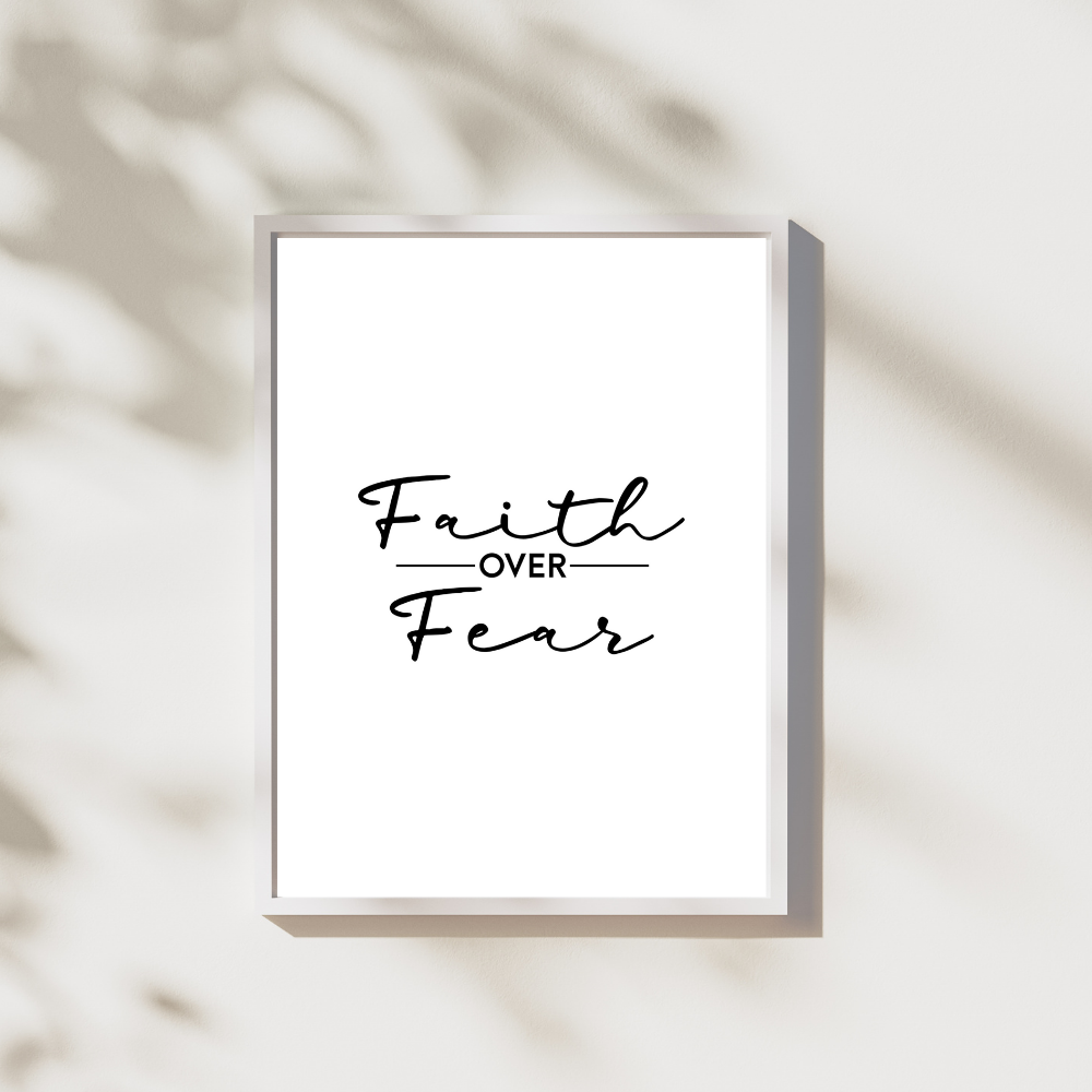 Faith over fear - Leuk voor in huis collectie