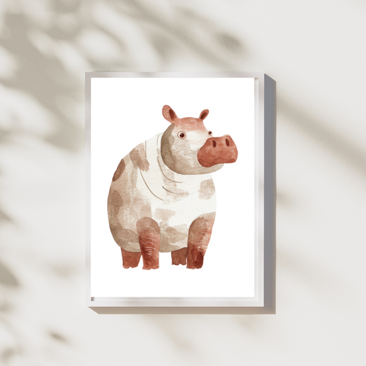 Nijlpaard - Safari Poster Collectie