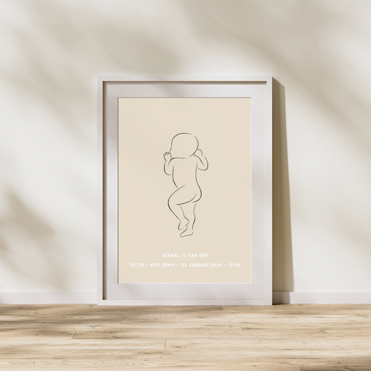 Newborn Poster Line Art