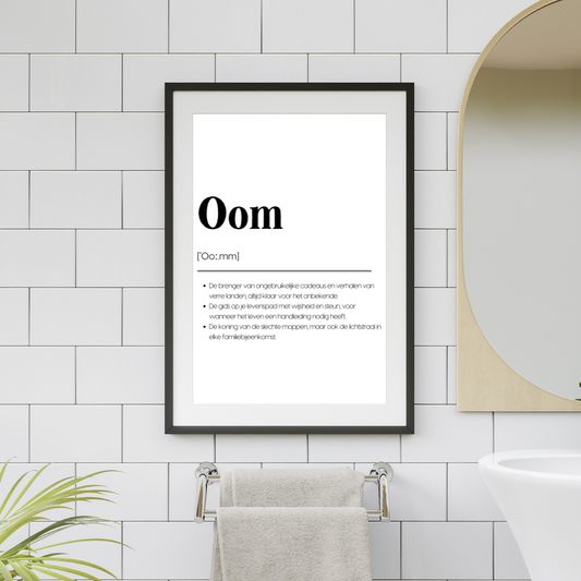 Oom - Unieke Familieposters