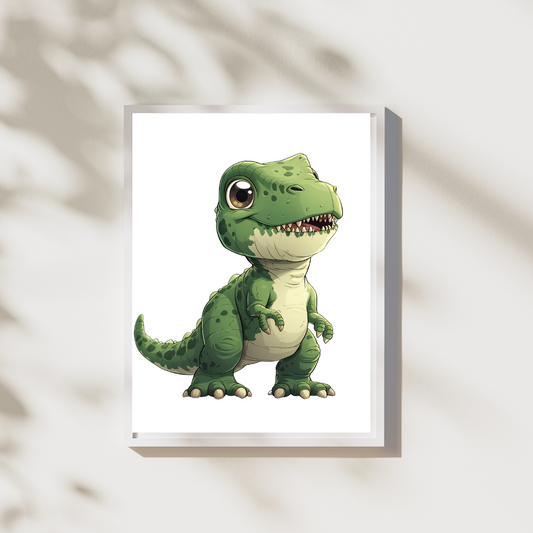 Dinosaurus 4 - Vriendelijke Dinosaurus Poster Collectie