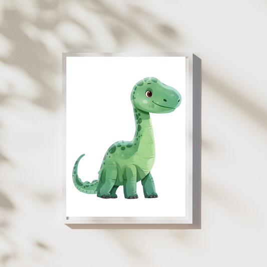 Dinosaurus 7 - Vriendelijke Dinosaurus Poster Collectie