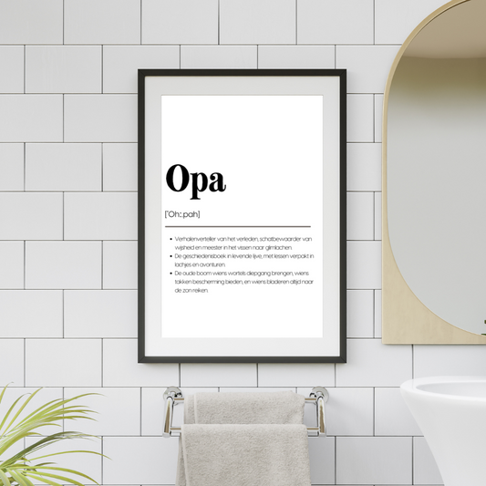 Opa - Unieke Familieposters
