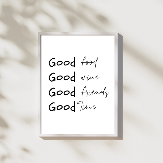 Good food good wine - Leuk voor in huis collectie