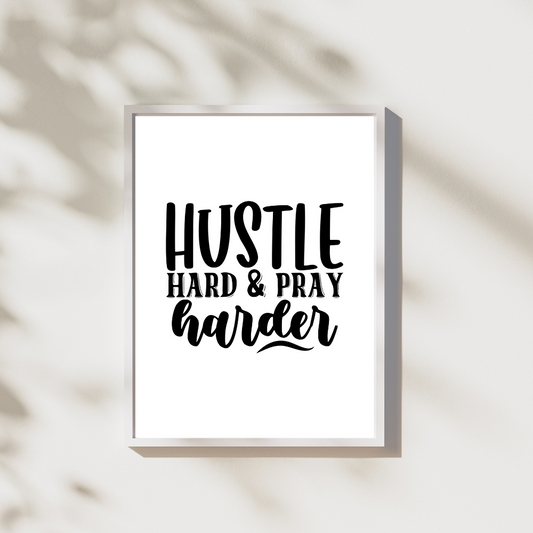 Hustle hard play harder - Leuk voor in huis collectie