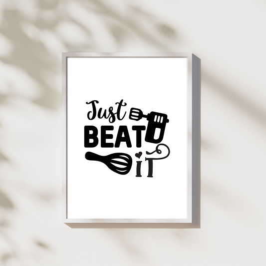 Just beat it - Leuk voor in huis collectie