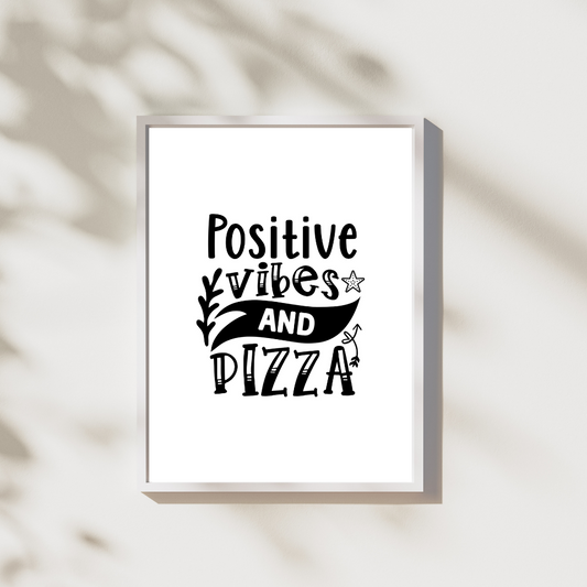 Positive vibes pizza - Leuk voor in huis collectie